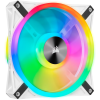 Кулер для корпуса/ Case Cooler Corsair iCUE QL140 RGB 140mm (140x140x25mm, 4-pin PWM, RGB, 50.2CFM, 26dBA, 1250RPM, White, 2pcs) Corsair