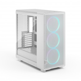 Корпус ПК без блока питания/ Case Fractal Design Epoch XL TG RGB Clear Tint, Full-Tower, 3x140mm ARGB, 2xUSB-A 3.2 + 1xUSB 3.2 Type-C E-ATX, ATX, mATX, mITX, White