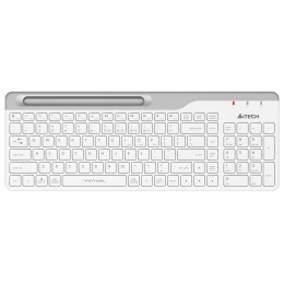 Клавиатура A4Tech FBK25 белый/серый USB беспроводная BT/Radio slim Multimedia (FBK25 WHITE)