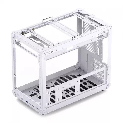 Корпус JONSBO C6 MAX Handle White - Mini-Tower без блока питания, mATX/mITX, 1xUSB-A 3.0 + 1xUSB-C 3.1, без вентилятора