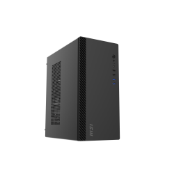 Корпус ПК без блока питания/ Case MSI PRO SHIELD M100P, Midi-Tower, 1x80mm, 2xUSB 3.2, 2xUSB 2.0, mATX, mITX Black