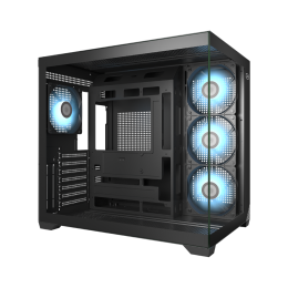 Корпус без блока питания/ Case PCCooler C3T700 ARGB BK, Midi-Tower, TG, 4x120mm ARGB, 1xUSB-A 3.0 + 1xUSB-A 2.0 + 1xUSB-C, ATX, mATX, mITX Black