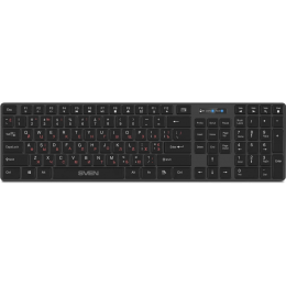 Беспроводная клавиатура SVEN KB-E5300W графит (109 кл.+12Fn)