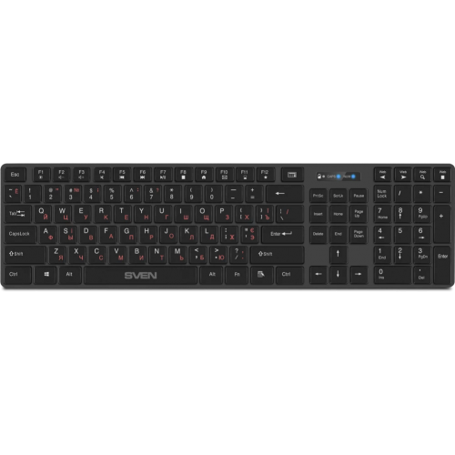 Беспроводная клавиатура SVEN KB-E5300W графит (109 кл.+12Fn) Sven