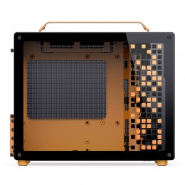 Корпус без блока питания/ Case JONSBO Z20, Mini-Tower, TG, no fan, 1xUSB-A 3.2 + 1xUSB-C 3.2, mATX, mITX Orange/Black