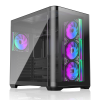 Корпус без блока питания/ Case Raijintek ATREUS BT4, Midi-Tower, TG, 4x120mm ARGB, 2xUSB-A 3.0 + 1xUSB Type-C , E-ATX, ATX, mATX, mITX Black RAIJINTEK CO LTD