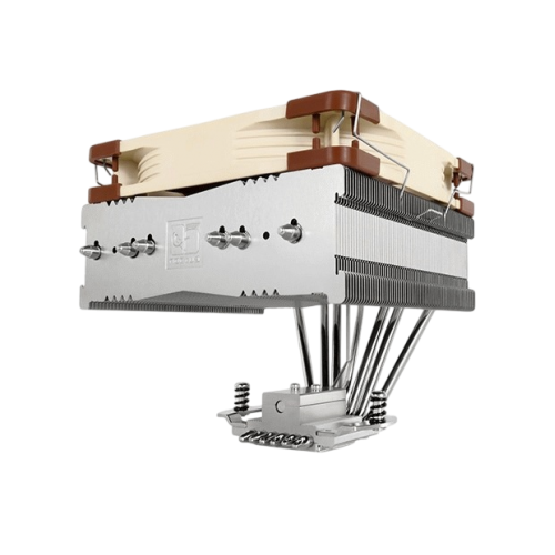 Кулер для процессора/ CPU Cooler Noctua NH-C14S (140W, 4-pin PWM, 142mm, Al/Cu, 6x6mm, 1x140x140x25mm, 82.5CFM, 24.6dBA, 1500RPM, S: 1700/1200/115X/2011/2066, AM5/AM4, Beige/Brown)