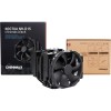 Кулер для процессора/ CPU Cooler Noctua NH-D15 chromax.black (183W, 4-pin PWM, 165mm, Al/Cu, 6x6mm, 2x140mm, 82.43CFM, 24.6dBA, 1500RPM, S: 1851/1700/1200/115X, AM5/AM4, Black)