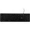 Клавиатура Оклик 420MRL черная USB Slim с мультимедиа и LED подсветкой - 1.5м кабель (1091226)
