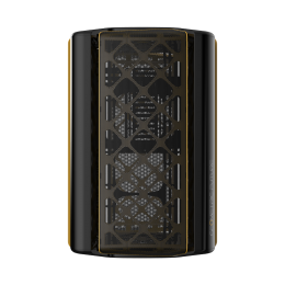 Корпус ПК без блока питания/ Case Geometric Future Model 2 The Ark, Mini-Tower, no fans, 3xUSB-A 3.0, 1xUSB 3.2 Type-C, mATX, mITX Black/Gold
