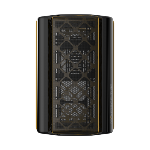 Корпус ПК без блока питания/ Case Geometric Future Model 2 The Ark, Mini-Tower, no fans, 3xUSB-A 3.0, 1xUSB 3.2 Type-C, mATX, mITX Black/Gold Geometric Future