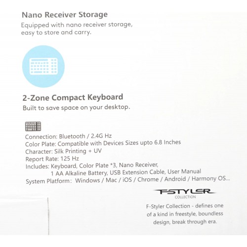 Клавиатура A4Tech FBK25: Беспроводная USB Slim Multimedia в Белом/Сером Цвете