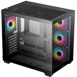 Корпус Deepcool CG530 4F черный ATX 2x120mm 2x140mm 2xUSB2.0 1xUSB3.0 audio bott PSU [R-CG530-BKADA4-G-1]