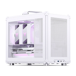 Корпус без блока питания/ Case JONSBO C6 MAX Handle, Mini-Tower, TG, no fan, 1xUSB-A 3.0 + 1xUSB-C 3.1, mATX, mITX White