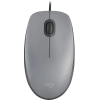 Купить Logitech Mouse M110 SILENT MID GREY USB - Тихая компьютерная мышь для комфортной работы