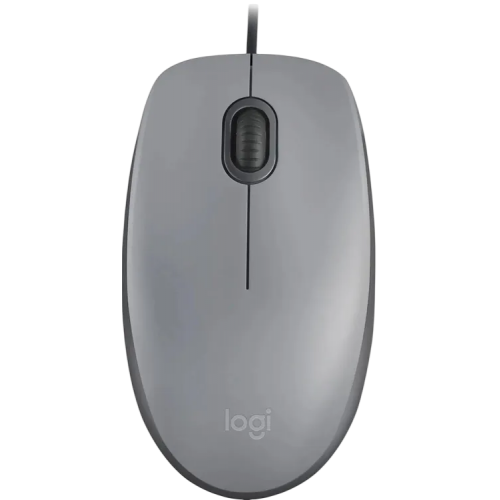 Купить Logitech Mouse M110 SILENT MID GREY USB - Тихая компьютерная мышь для комфортной работы