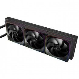 Система жидкостного охлаждения/ Water Cooling System Thermalright Frozen Horizon 360 Digital (360mm, LED temp., Black, ARGB/ Fans: 3x120mm, 68.9CFM, 28.2dBA, 2000RPM/ Pump height 53.2mm, Rad thickness 27mm/ S: 1700, 1200, 1851, 115X, AM5, AM4)