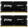 Память оперативная/ Kingston 32GB 5600MT/s DDR5 CL40 SODIMM (Kit of 2) FURY Impact PnP Kingston
