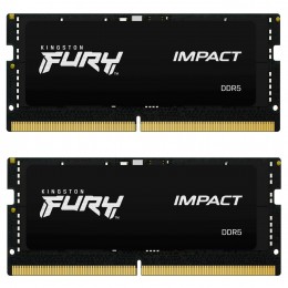 Память оперативная/ Kingston 32GB 5600MT/s DDR5 CL40 SODIMM (Kit of 2) FURY Impact PnP