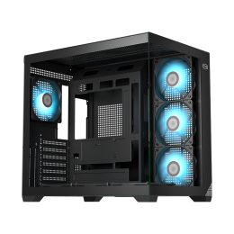 Корпус без блока питания/ Case PCCooler C3T700 ARGB BK, Midi-Tower, TG, 4x120mm ARGB, 1xUSB-A 3.0 + 1xUSB-A 2.0 + 1xUSB-C, ATX, mATX, mITX Black