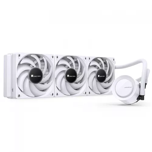 Система жидкостного охлаждения/ Water Cooling System JONSBO TG-360 White (300W, 360mm, White, ARGB/ Fans: 3x120mm, 66.19CFM, 35.4dBA, 1800RPM/ Pump height 72mm, 30dBA, 2400RPM, Rad thickness 27mm/ S: 1700, 1200, 115X, AM5, AM4) JONSBO