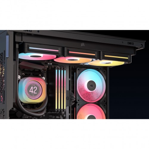 Корпус Corsair 3500X LX-R RGB iCUE LINK: Midi-Tower с ARGB, поддержка E-ATX, ATX, mATX, mITX - Черный