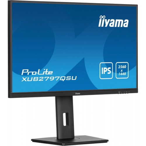 Монитор Iiyama 27" ProLite XUB2797QSU-B2 черный IPS LED 1ms 16:9 HDMI M/M матовая HAS Piv 1300:1 300cd 178гр/178гр 2560x1440 100Hz DP QHD USB 5.7кг