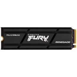 Твердотельный накопитель/ Kingston SSD Fury Renegade, 2000GB, M.2(22x80mm), NVMe, PCIe 4.0 x4, 3D TLC, R/W 7300/7000MB/s, IOPs 1 000 000/1 000 000, DRAM buffer 2048MB, TBW 2000, DWPD 0.55, with Heat Spreader (60 мес)