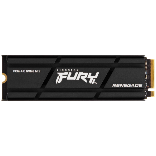 Твердотельный накопитель/ Kingston SSD Fury Renegade, 2000GB, M.2(22x80mm), NVMe, PCIe 4.0 x4, 3D TLC, R/W 7300/7000MB/s, IOPs 1 000 000/1 000 000, DRAM buffer 2048MB, TBW 2000, DWPD 0.55, with Heat Spreader (60 мес) Kingston