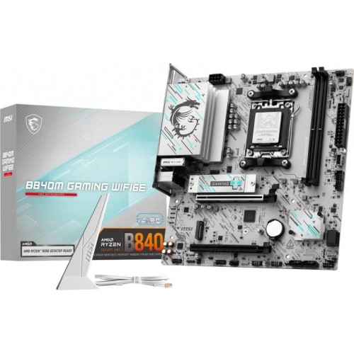 Купить материнскую плату MSI B840M GAMING PLUS WIFI6E Socket AM5 - 4xDDR5, 2.5G, RAID, HDMI