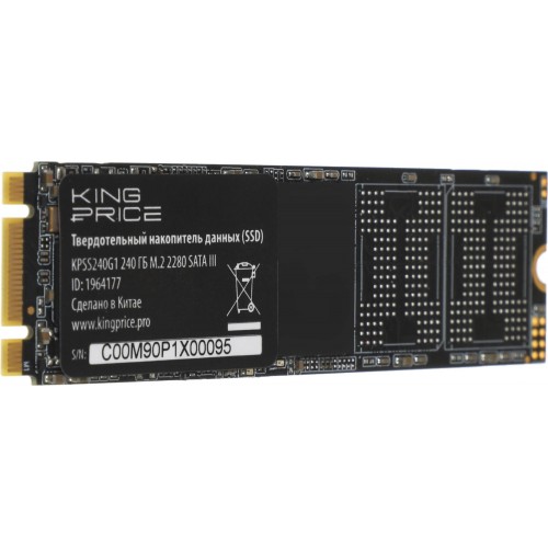 Купить SSD накопитель KingPrice SATA-III 240GB KPSS240G1 M.2 2280 - Высокая скорость и надежность для вашего ПК