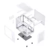 Корпус JONSBO C6 MAX Handle White - Mini-Tower без блока питания, mATX/mITX, 1xUSB-A 3.0 + 1xUSB-C 3.1, без вентилятора