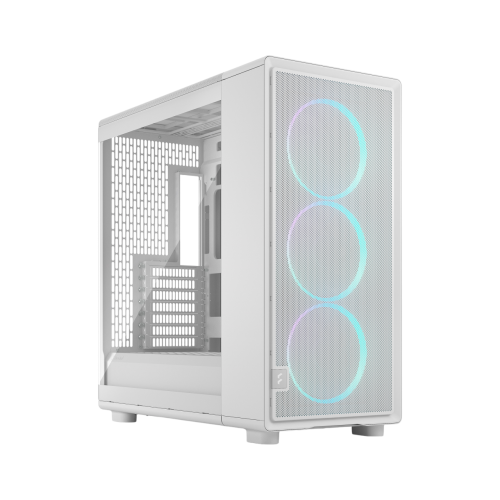 Корпус ПК без блока питания/ Case Fractal Design Epoch XL TG RGB Clear Tint, Full-Tower, 3x140mm ARGB, 2xUSB-A 3.2 + 1xUSB 3.2 Type-C E-ATX, ATX, mATX, mITX, White Fractal Design