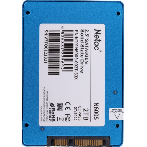 Твердотельный накопитель Netac SATA-III 2TB N600S 2.5 - Высокая скорость и надежность для вашего компьютера