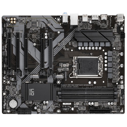 Материнская плата GIGABYTE B760 для Intel s1700 - 4xDDR4 до 128GB, HDMI 2.0, PCIe 4.0, ATX, идеальный выбор для мощного ПК