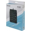Числовой блок A4Tech FK13P черный USB slim для ноутбука - удобство и стиль с кабелем 1.5м