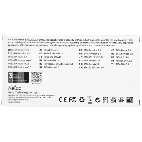 Купить твердотельный накопитель Netac SATA-III 512GB NT01N5M-512G-M3X mSATA – высокая скорость и надежность для вашего устройства