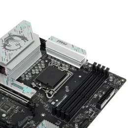 Материнская плата/ MB MSI INTEL B760 s1700, 4xDDR5(256GB), 2xHDMI 2.1/2xDP, 2xPCIe 4.0x16, 1xPCIe 3.0, 1xLAN (2.5GbE), Wi-Fi, BT, 4xSATA 6Gb/s, 2xM.2, 4xUSB 3.2, 2xUSB 2.0, 1xPS/2, mATX