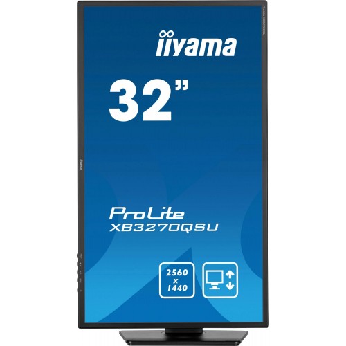Монитор Iiyama 31.5" ProLite XB3270QSU-B1 черный IPS 16:9 HDMI M/M матовая HAS Piv 250cd 178гр/178гр 2560x1440 100Hz DP 2K USB 8.6кг IIYAMA