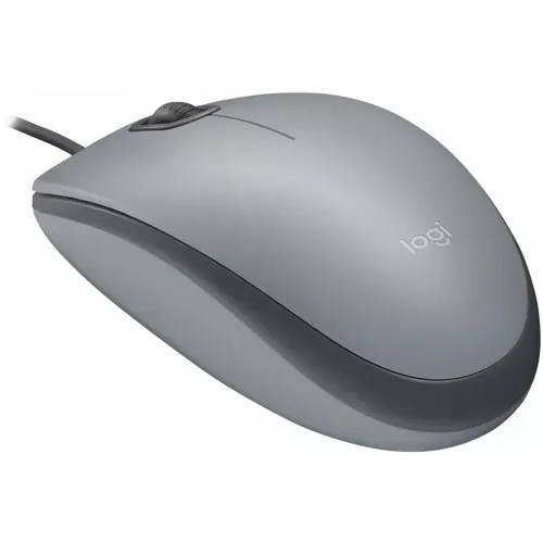 Купить Logitech Mouse M110 SILENT MID GREY USB - Тихая компьютерная мышь для комфортной работы