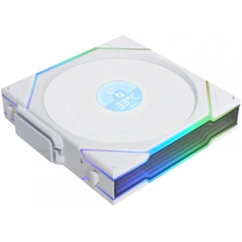 Вентилятор Lian-Li Uni Fan TL Wireless LCD 120 ARGB - Белый 120х124.5x28 мм, 4-pin, 31 дБ (G99.12RTLLCD1W1W.R0)