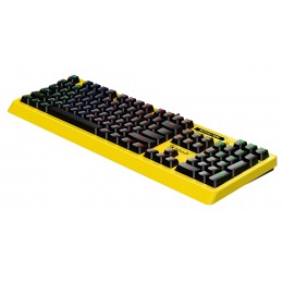 Клавиатура A4Tech B810RC Punk механическая желтый/черный USB for gamer LED (B810RC ( PUNK YELLOW )) кабель 1.8м