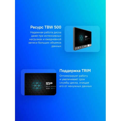 Твердотельный накопитель Silicon Power 1TB SATA-III Ace A55 2.5 - Высокая производительность и надежность для вашего ПК