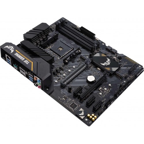 Купить материнскую плату Asus TUF GAMING B450-PLUS II для AMD AM4 с 4xDDR4 и 7.1 звук