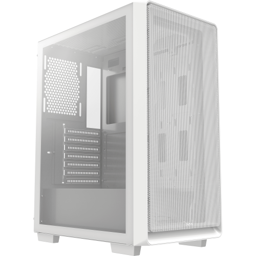 Корпус ПК Ocypus Gamma C60 WH - Midi-Tower без блока питания, 1xUSB-A 3.0, 2xUSB 2.0, для ATX, mATX, mITX в белом цвете