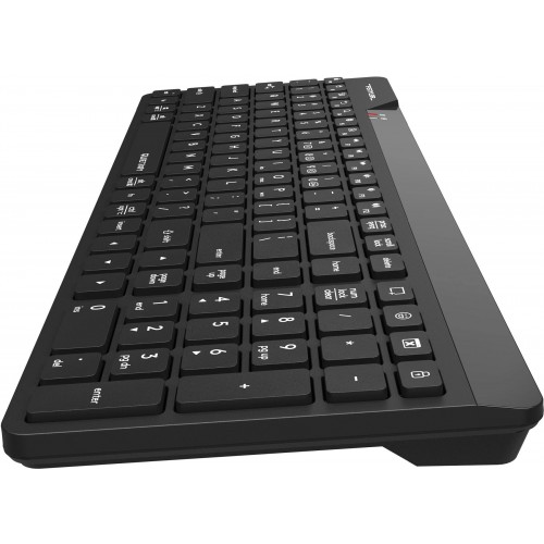 Клавиатура A4Tech FBK23 AS черная - беспроводная USB с поддержкой Bluetooth и Radio