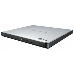 Оптический привод/ LG DVD-RW ext. Silver Slim Ret USB2.0 (3.0 compatible)