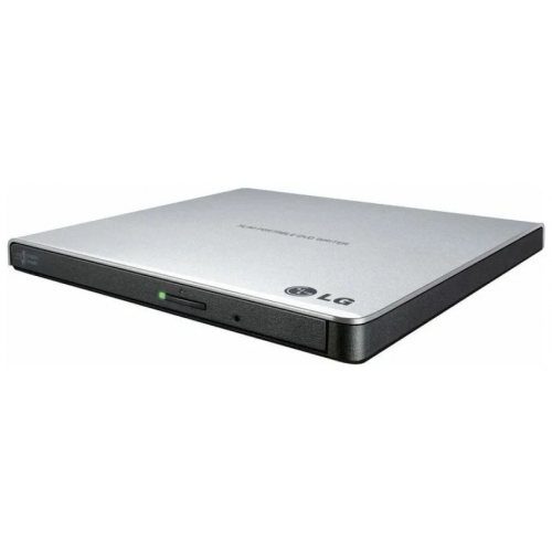 Оптический привод/ LG DVD-RW ext. Silver Slim Ret USB2.0 (3.0 compatible)