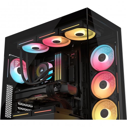 Корпус Corsair 3500X LX-R RGB iCUE LINK: Midi-Tower с ARGB, поддержка E-ATX, ATX, mATX, mITX - Черный