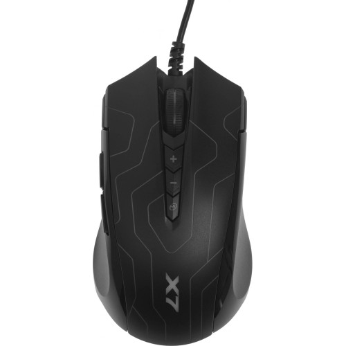 Мышь A4Tech X89 Maze черный оптическая 2400dpi USB 8but (X89 (MAZE))